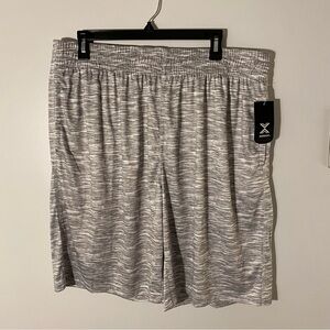 Xersion Men’s Basketball Shorts XL Gray Athletic Performance 10” Inseam NWT